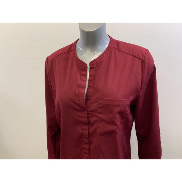 Alfred Sung V Neck Button Up Blouse Women's - Picture 4 of 5